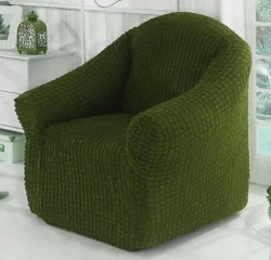 Armchair with wooden frame