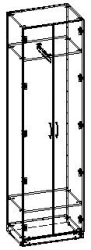 Wardrobe for entrance hall TV-BShP-5.4.01