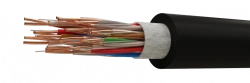 Cables for signalling and interlocking with polyethylene insulation, with water blocking materials (WB), in PE sheath SBVBPu