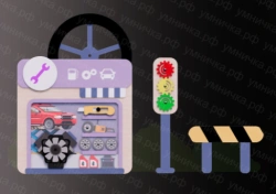 Auto Workshop decorative and developmental panel PMG-00A