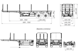 Semitrailer, brand UZST, type 9180A, modifications 9180A-0000020, 9180A-0000021, 9180A-0000022, 9180A-0000023, 9180A-0000030, 91