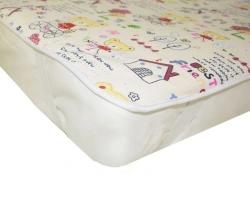 Mattress cover labelled "Legend"