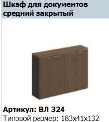 "VELAR" Decorative side panels of medium cupboard (2 pcs.) VL 658