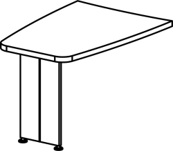 Briefing-attachment for desk 10 700 Series "Belfast"