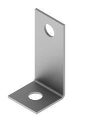 Holder of fire protection partition SKO 000 HFP, with overall dimensions from 25x35 mm to 25x75 mm, with metal thickness 1,5 mm,