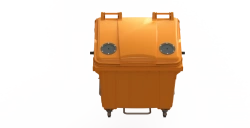 Mobile waste bin 1100l Art.22.C19.V (20.800.20.PE; 21.050.20.PE.V)