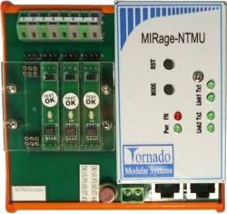 Timer device. Connection of 3 Braun A5S sensors. Without 12 V frequency generator (MIRage-NTMU-U-L)