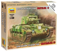 Assembled model "British medium tank Matilda II"