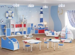 Wooden children's tables for pre-school institutions