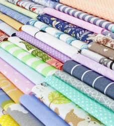 Bleached, printed, smoothly dyed cotton calico garment art. 120/220 Milady