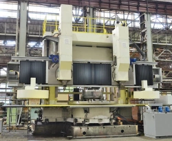 Double column lathe-carousel machine of 1M5 model and its modifications