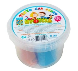 Playdough "Igroteca", 7 colours*60 grams