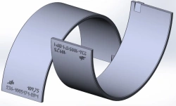 DZV.236-1005171-VR1 Crankshaft bearing lower insert