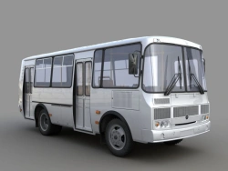 Bus 120222-15 (base vehicle PAZ 320530-04, PAZ 320540-04 produced by LLC "Pavlovsky Bus Plant" Nizhny Novgorod, Russia).