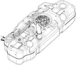 Fuel tank Low flow Diesel A68R52-1101006-10