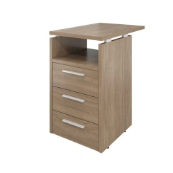 DB37.S Side table (3 drawers with shelf and lock) 450x700x750 (DB12_1+DB17_2+DB15)