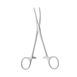 TZ-01-288-15,8 Toothed hemostatic clamp, curved, 158 mm