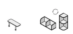 Shelf. Set of furniture "Gamma"