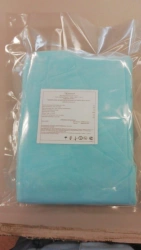 Obstetric linen set from nonwoven material, disposable, sterile KBAR "Camelot" according to TU 9398-002-58641599-2004.