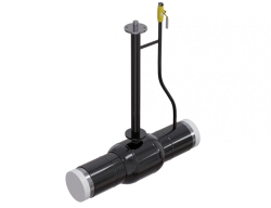 Welded steel ball valve ALSO series GAS stainless steel welded full bore ball valve with extended stem (under the insulators)