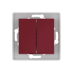 CADUCEUS ALING PRESTIGE 10AX, 250V~ two-way flush-mounted switch, burgundy, article number 60072.3