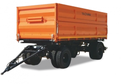 Double-axle tipping trailer type 8551-02 of modification 8551M6