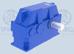 Cylindrical horizontal two-stage gearbox with Novikov's meshing TsDN-630, TsDN-710