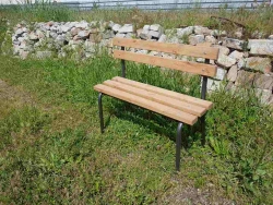 Hard garden bench 1500x350x450MM