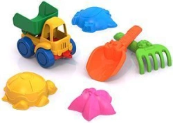 Sand set ?41 (moulds "Sea", dump truck "Nordic", rake, trowel)