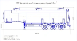 Semi-trailer-tank truck PPTS-968810-35 for transportation of light petroleum products