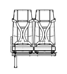 Passenger seat DS15.6840.010-PV13