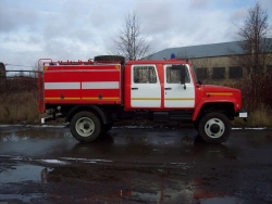 Fire tanker AC 1,6-40 (33086), type 4344E4, on chassis GAZ 33086
