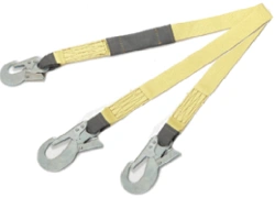 Non-adjustable two-branch fireproof belt sling Ad-T(BG)