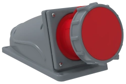 PSN12-063-4 Stationary socket SSI-134 63A-6h/380-415V 3P+RE IP67 MAGNUM IEK