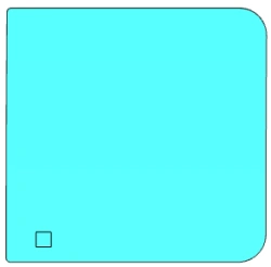 GAZ Business middle door window (colour C), (right) Code 00531TDR06001