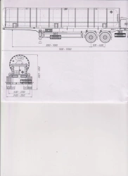 Semi-trailer-tanker PPCTU-2, type P2, modification 92299-0000010-03 ( with pump).Axial unit AGOS-2-GT7-00.00.000-01 or axial.
