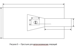 Sheet for arthroscopic operations, included in the Disposable Nonwoven Linen Set for restricting o