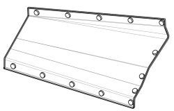 71-411.16.21.434-01 Rear mask ceiling sidewall left side