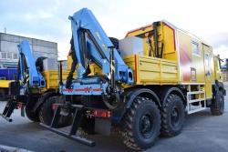 Special shift truck with CMU produced by INMAN JSC on URAL 43206-1551-61, 43206-1551-71 chassis. Mark GIRD. Type 584