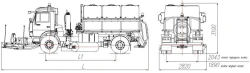 Road maintenance machine with a set of summer equipment model MK-4532-04