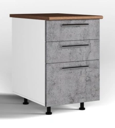 Kitchen cabinet bottom 3 drawers