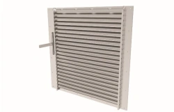 Outdoor closures with louvres of RUZA type