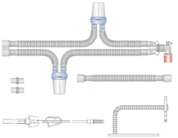Respiratory devices for joint use with anaesthetic and resuscitation equipment, version: p