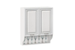 Type 4 LD.270560.000 Kitchen cabinet 800 high with open shelf (White M )