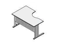 Ergonomic table on a metal frame. Furniture set "Agat"