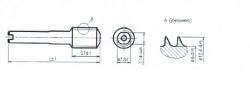 Dynamic steel screw 110mm