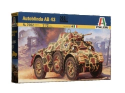 Assembled model Autoblinda Ab 43 armoured vehicle