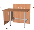 Metal-framed table