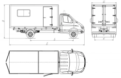 Cars of modifications 3008AP - 1, 3008AP - 2, 3008CP - 1, 3008CP - 2 on the basis of GAZ vehicles of modifications 33027, 330273