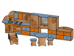Play furniture set ''Vilena''/ BAT12